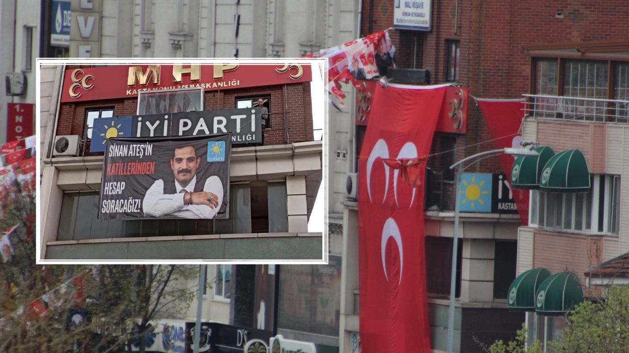 Üzeri MHP bayrağı ile kapatıldı!