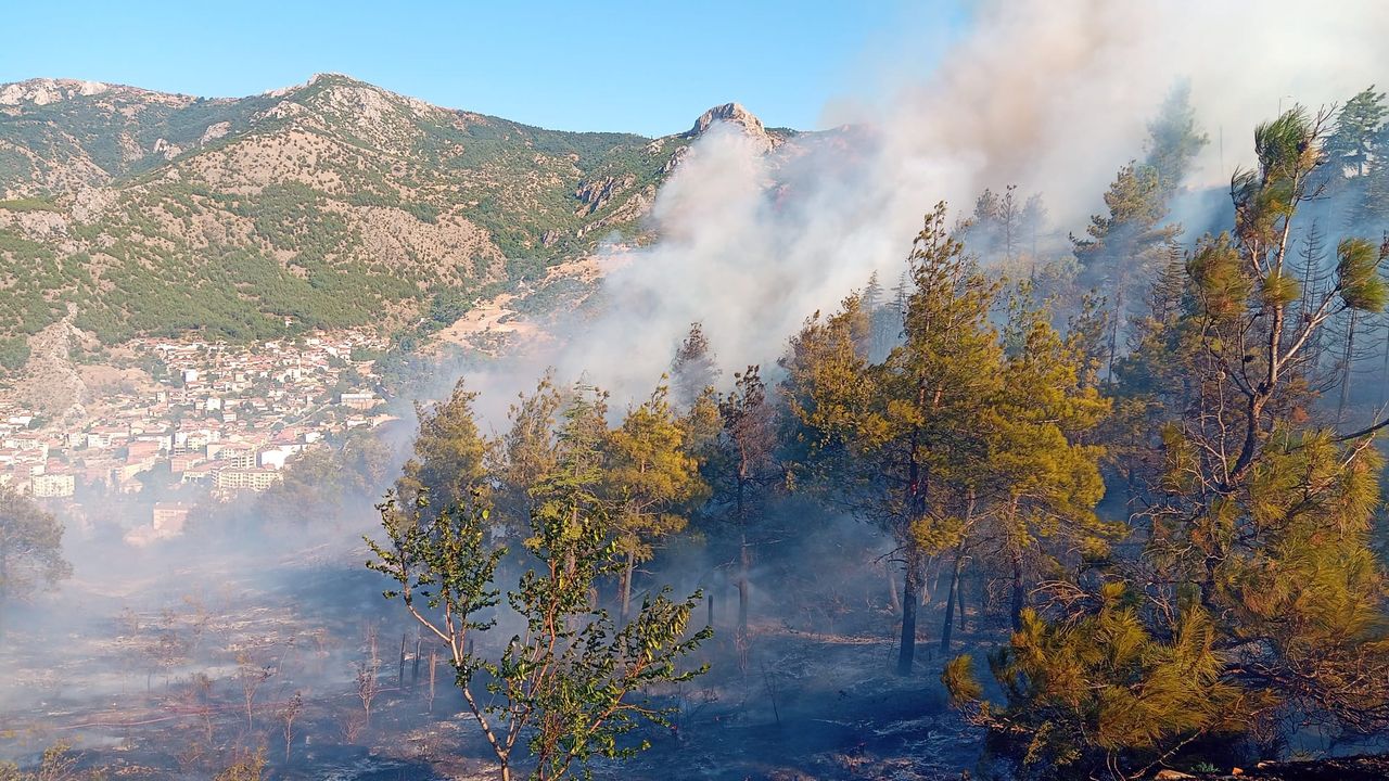 Amasya'daki yangın için Kastamonu'dan yangın söndürme helikopteri gönderildi
