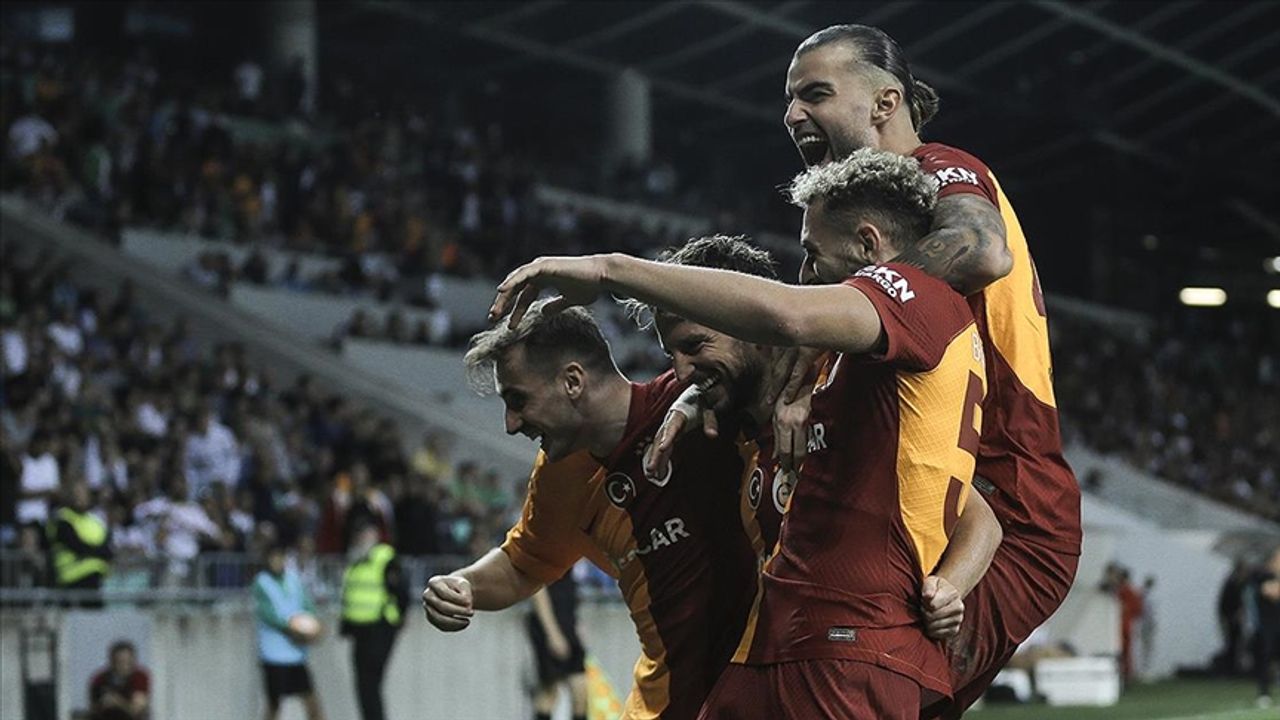 Galatasaray, Slovenya'dan büyük avantajla galip ayrılıyor
