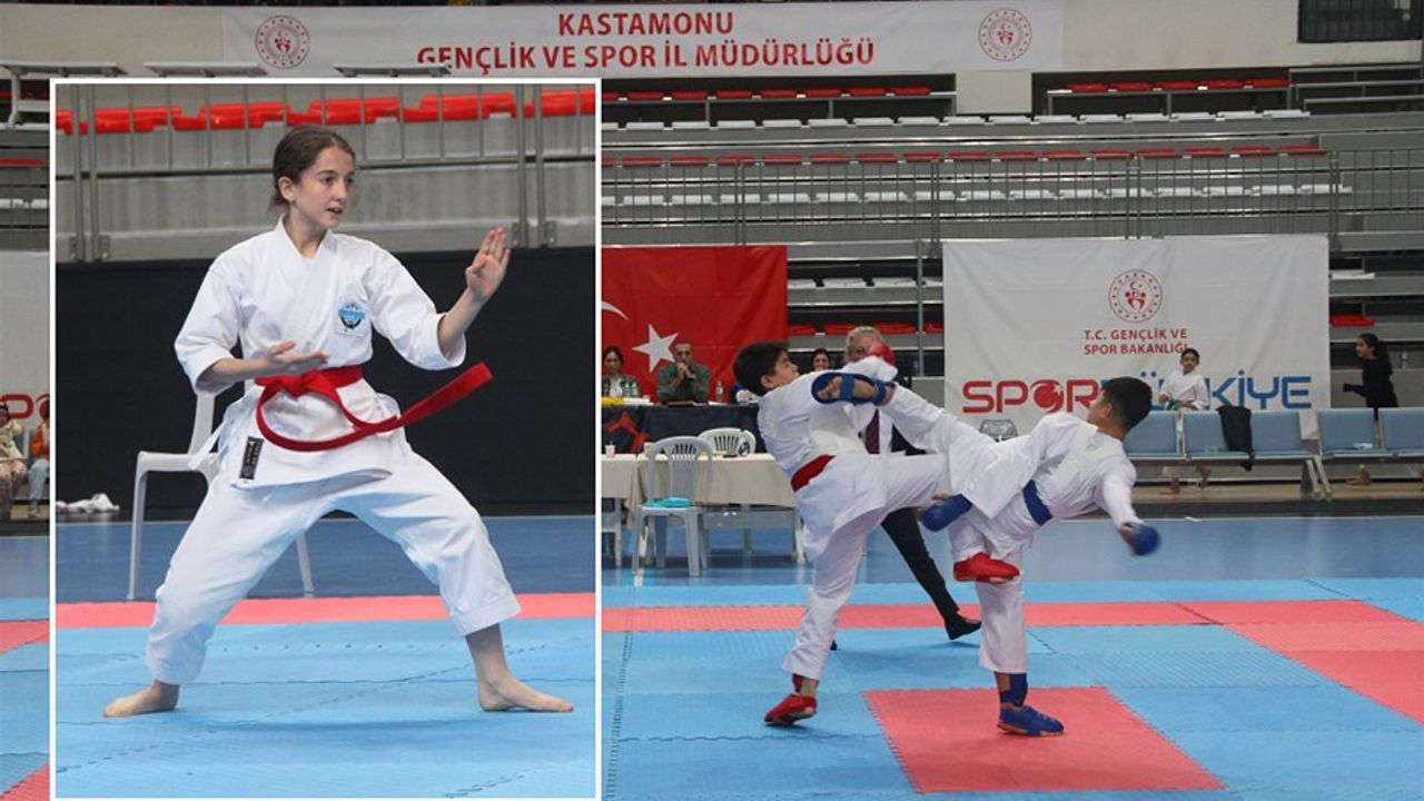 Kastamonu'da öğrenciler Karate'de kozlarını paylaştı