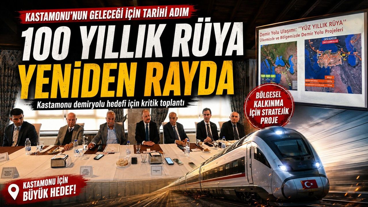 Kastamonu’nun 100 yıllık demiryolu rüyası yeniden masada