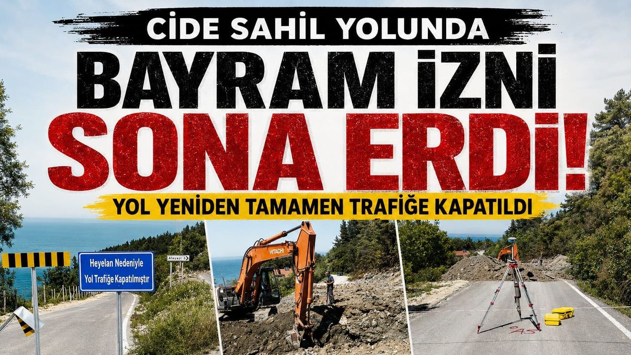 Kastamonu sahil yolunda bayram izni sona erdi