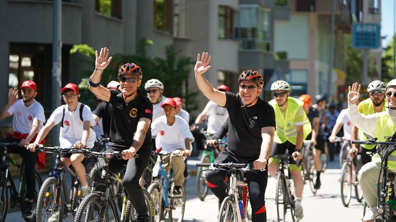 Kastamonu’da İstiklal için pedal çevirdiler
