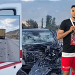 Çorum FK'lı futbolcu ve eşi Kastamonu'da tırla çarpıştı!