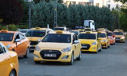 Kastamonu'daki taksiciler tepki için bir araya geldi