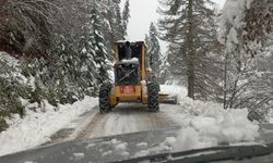 Kastamonu'da kar nedeniyle 45 köy yolu kapandı