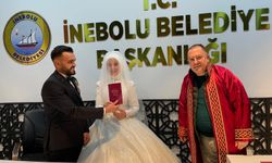 Kastamonu'da yılın son nikahı İnebolu'da kıyıldı