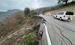 Kastamonu karayolunda heyelan!