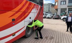 Cide’de kış lastiği denetimleri yapıldı