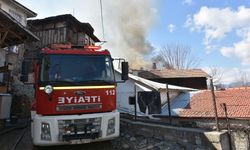 Tosya’da imam evinde yangın çıktı