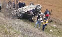 Kastamonu'da takla atan otomobilin sürücüsü yaralandı