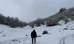 Kastamonu'da kar yağışı: Kartpostallık manzaralar oluştu