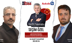 Metin Topaloğlu yarın 'Seçim Özel' programına konuk olacak