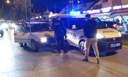Kastamonu'da Polis aracı ile özel araç çarpıştı