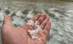 Kastamonu'da dolu yağışı etkili oldu