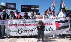 Kastamonu Üniversitesi Gazze için yürüdü