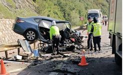 Boyabat'ta feci kaza: 2'si doktor 4 kişi yanarak can verdi