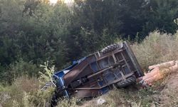 Karabük'te şarampole devrilen tarım aracındaki 1 kişi öldü, 6 kişi yaralandı