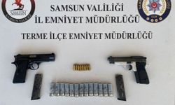 Samsun'da kesinleşmiş hapis cezası bulunan firari hükümlü tabancayla yakalandı