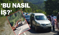 Kastamonu'da yol kapandı: Vatandaşlar yolda kaldı!