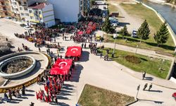 Taşköprü’de muhteşem “Cumhuriyet Yürüyüşü”