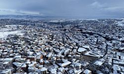 Kastamonu'da tarih ve doğa karla buluştu