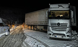 Kastamonu'da kayan TIR yolu ulaşıma kapattı