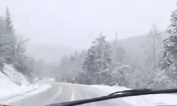 Kastamonu’da beklenen kar yağışı başladı!