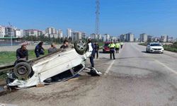 Otomobil takla attı: 1 yaralı
