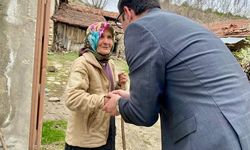 Kaymakam Demirdağ, evi yanan aileyi ziyaret etti