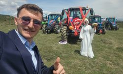 Kastamonu'daki düğün konvoyu görenleri hayrete düşürdü
