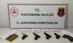 Kastamonu'da 4 tabanca operasyonla ele geçirildi