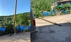 Cide’nin köyünde faciadan dönüldü
