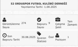 52 Orduspor, İŞKUR üzerinden futbolcu ilanı verdi