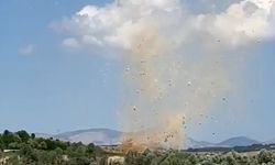Baraj kenarında çıkan hortum kamerada!
