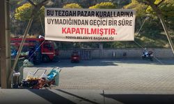Kastamonu'de pazarcıların tezgahları kapatıldı