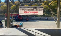 Kastamonu'da kurallara uymayan pazar tezgahı kapatıldı