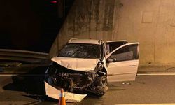 Tünel girişinde meydana gelen kazada 4 kişi yaralandı