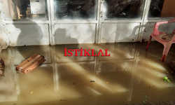 Cide TSM binası sular altında kaldı