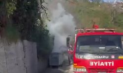 Kastamonu'da çöp konteyneri alev topuna döndü!