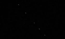 Cide’de gökyüzünde ilginç ışık geçişi!