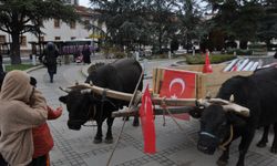 Cumhuriyet Meydanı’nda tarih kağnı ile canlandı
