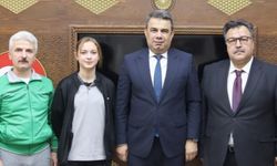 Müdür Gümüş dünya ikincisini ağırladı