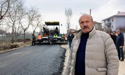 Taşköprü’de bisiklet yolu için ilk asfalt döküldü