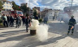 Tosya'da gerçeğini aratmayan yangın tatbikatı
