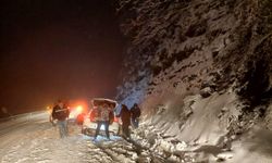 Bozkurt’ta şarampole kaydı, Özel İdare ekipleri kurtardı