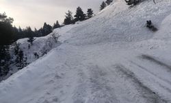 İhsangazi grup yoluna çığ düştü