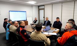 Çığ tatbikatı öncesi hazırlık toplantısı