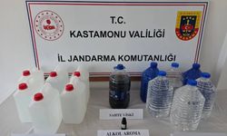 Kastamonu'da yüzlerce litre alkol ele geçirildi