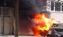 Kastamonu'da park halindeki araç kundaklandı